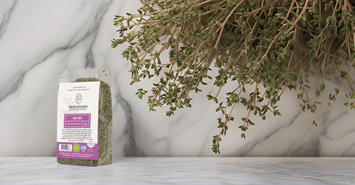 Organic Thyme from Greece, 80g - by Geusi Vounou